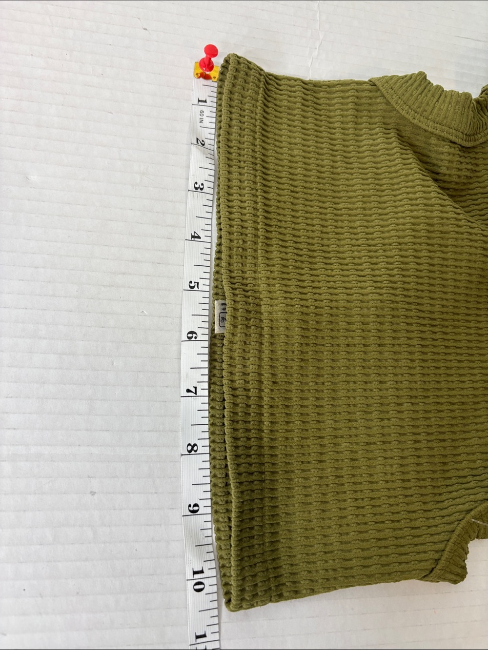 Anthropologie LyreBird NWT, ribbed open back cropped tank top, xs - Picture 8 of 8